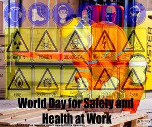 yapboz Dünya günü iş sağlığı ve güvenliği